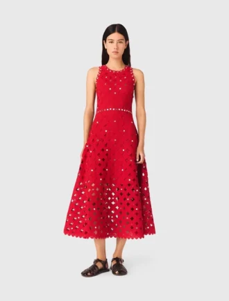 Gespiegeltes Häkelkleid