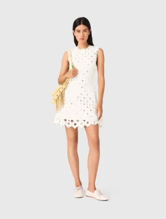Gespiegeltes Häkelkleid