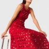 Gespiegeltes Häkelkleid