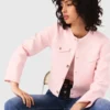 Gesteppte, kurz geschnittene Strickjacke Gesteppte, kurz geschnittene Strickjacke