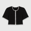 Gesteppte, kurz geschnittene Strickjacke Gesteppte, kurz geschnittene Strickjacke