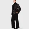 Gesteppte Lederjacke Gesteppte Lederjacke
