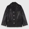 Gesteppte Lederjacke Gesteppte Lederjacke