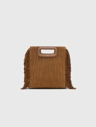Gesteppte M Bag aus Wildleder