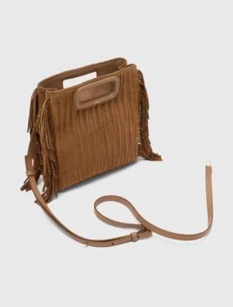 Gesteppte M Bag aus Wildleder