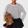 Gestreiftes Langarm-T-Shirt