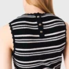 Gestreiftes Mini-Häkel-Kleid