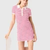 Gestreiftes Polokleid