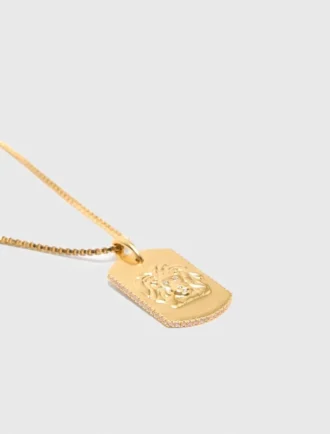 Halskette mit Sternzeichen-Plakette Halskette mit Sternzeichen-Plakette