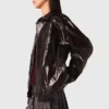 Jacke aus geknittertem Kunstleder Jacke aus geknittertem Kunstleder