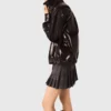 Jacke aus geknittertem Kunstleder Jacke aus geknittertem Kunstleder