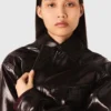 Jacke aus geknittertem Kunstleder Jacke aus geknittertem Kunstleder