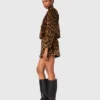 Jacke aus Kunstfell in Leopardenmuster Jacke aus Kunstfell in Leopardenmuster