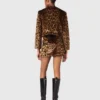 Jacke aus Kunstfell in Leopardenmuster Jacke aus Kunstfell in Leopardenmuster