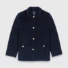 Jacke aus Leder und Kunstfell