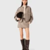 Jacke aus Wollmischung