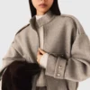 Jacke aus Wollmischung