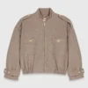 Jacke aus Wollmischung