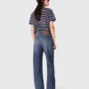 Jeans mit weitem Bein Jeans mit weitem Bein