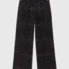 Jeans mit weitem Bein und Strasssteinen Jeans mit weitem Bein und Strasssteinen