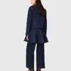 Jeansjacke mit Kunstleder