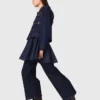 Jeansjacke mit Kunstleder