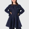 Jeansjacke mit Kunstleder