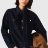 Jeansjacke mit Schleife