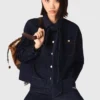 Jeansjacke mit Schleife