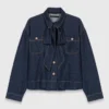Jeansjacke mit Schleife