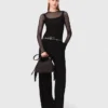 Jersey-Top mit Strass