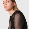Jersey-Top mit Strass