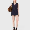 Jumpsuit aus Wollmischung mit Lagen-Effekt Jumpsuit aus Wollmischung mit Lagen-Effekt