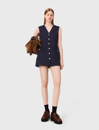 Jumpsuit aus Wollmischung mit Lagen-Effekt Jumpsuit aus Wollmischung mit Lagen-Effekt