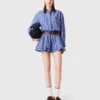 Jumpsuit mit abnehmbarem Kragen Jumpsuit mit abnehmbarem Kragen