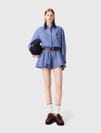 Jumpsuit mit abnehmbarem Kragen Jumpsuit mit abnehmbarem Kragen