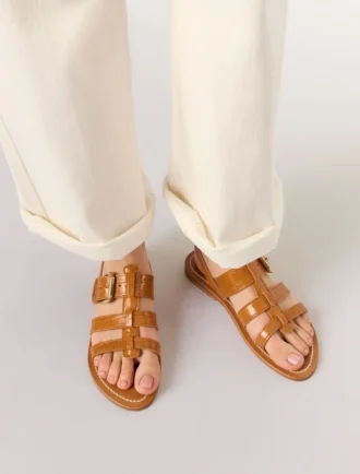 K.Jacques Leder-Gladiator-Sandalen