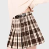 Kilt mit Strass-Karomuster