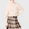 Kilt mit Strass-Karomuster