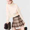 Kilt mit Strass-Karomuster