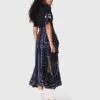 Kleid aus Mischgewebe mit Bandana-Muster Kleid aus Mischgewebe mit Bandana-Muster