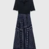 Kleid aus Mischgewebe mit Bandana-Muster Kleid aus Mischgewebe mit Bandana-Muster