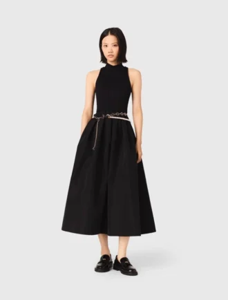 Kleid aus Taft-Mischgewebe