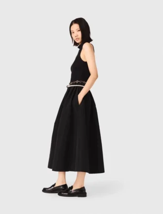 Kleid aus Taft-Mischgewebe