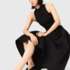Kleid aus Taft-Mischgewebe
