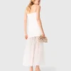 Kleid aus Taft und Spitze