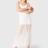 Kleid aus Taft und Spitze