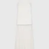 Kleid aus Taft und Spitze