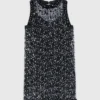 Kleid mit Blumenstickerei und Pailletten Kleid mit Blumenstickerei und Pailletten