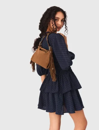 Kleid mit Rüschen und Strasssteinen